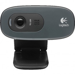 Camera web Logitech C270 , HD 720p , Logitech Fluid Crystal , Negru